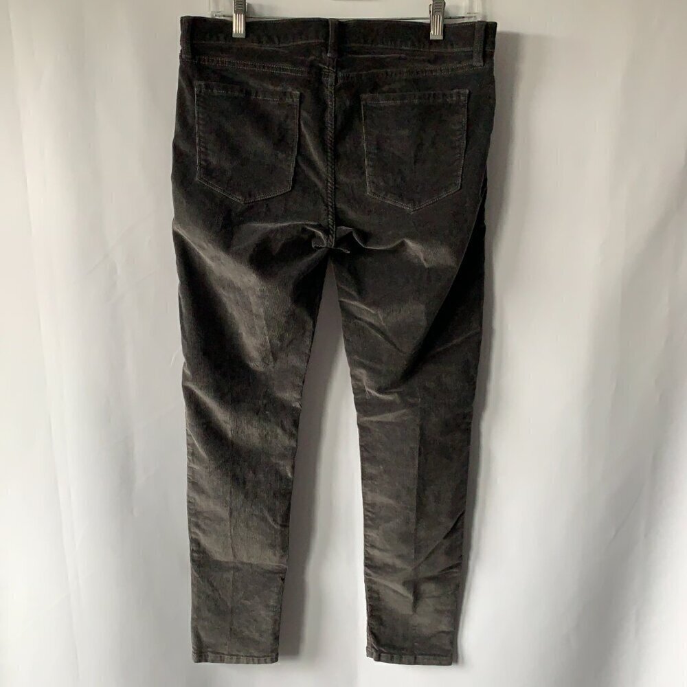 Banana Republic Women's Charcoal Zip Pocket Skinny Ankle Carduroy Pants Size 30 - Picture 6 of 13